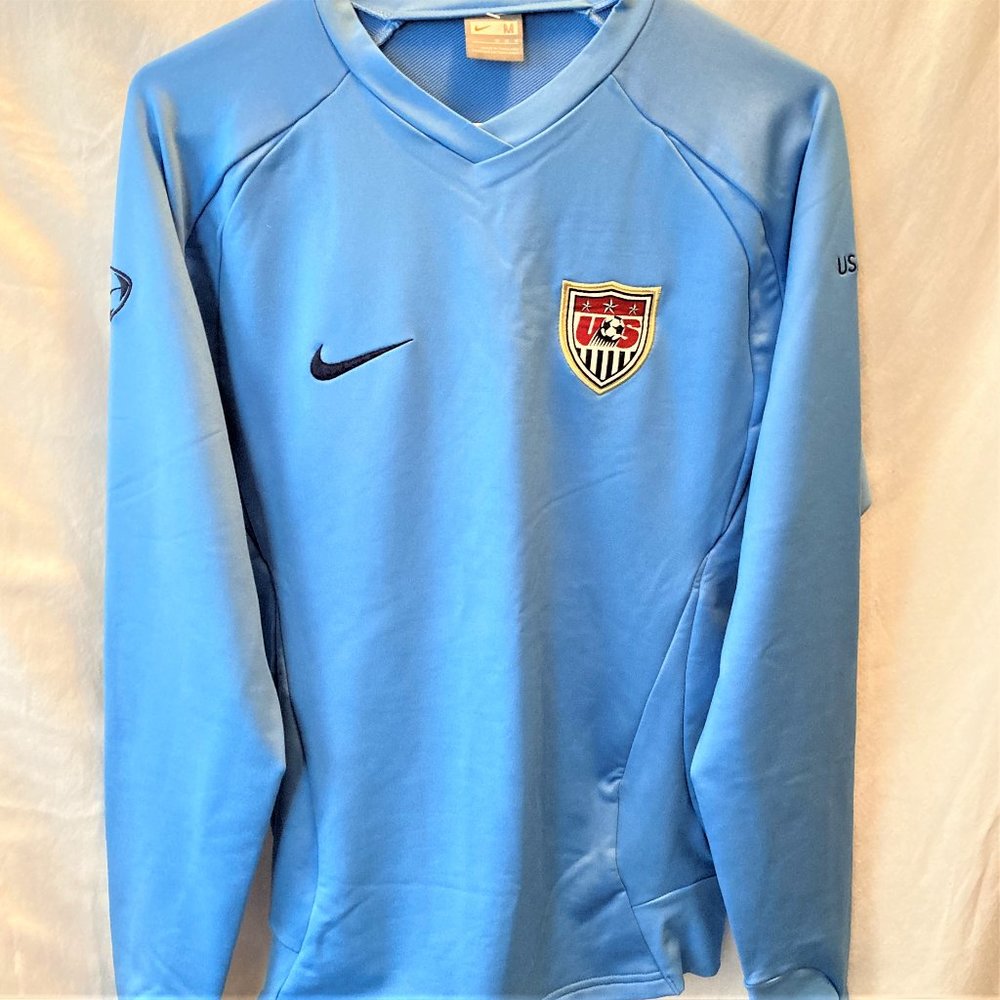 NEW Nike USA Soccer Women Training Top M L Blue 56323